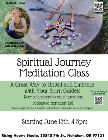 Spiritual Journey Meditation Class with Jan Boal June 13th – North ...